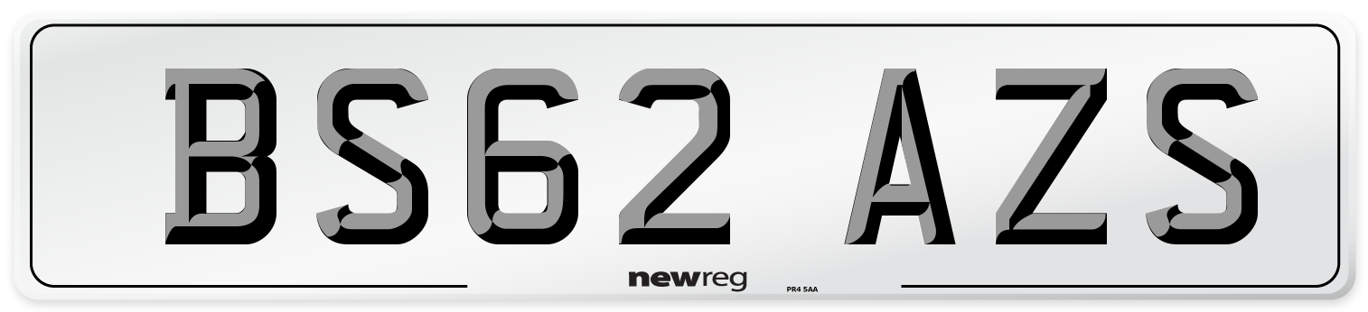 BS62 AZS Number Plate from New Reg